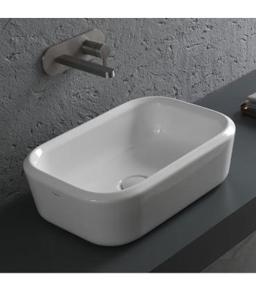 Lavabo a' poser 55 cm sans trous et sans trop-plein collection Pencil