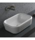 Countertop washbasin 55 cm without holes and without overflow collection Pencil