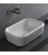 Lavabo d'appoggio 55 cm senza fori e senza troppopieno serie Pencil ar