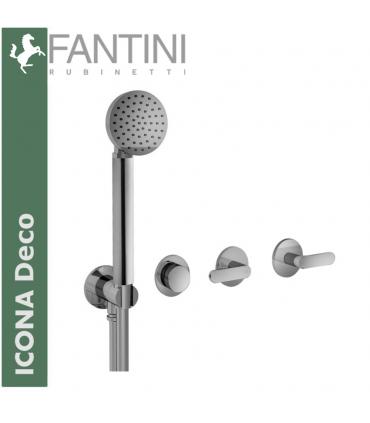 External part for bathtub mixer, Fantini Icona Deco with hand shower