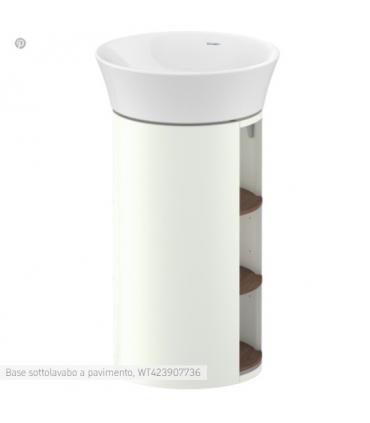 Meuble sous-vasque Duravit, White Tulip WT4239 avec étagères en bois massif noyer américain