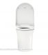 Vaso a pavimento filo parete Duravit, serie White Tulip 200109, con HygieneGlaze