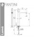 Washbasin High mixer, Fantini collection Lame'