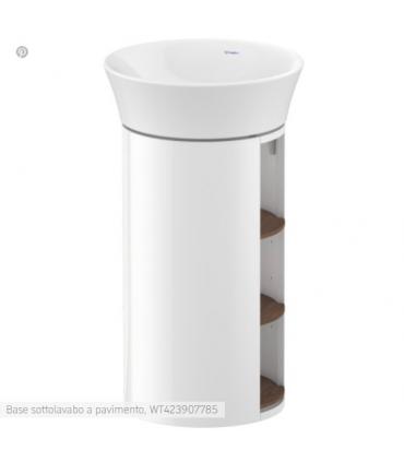 Meuble sous-vasque Duravit, White Tulip WT4239 avec étagères en bois massif noyer américain