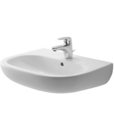 Lavabo monoforo Duravit, collezione D-Code, ceramica bianco