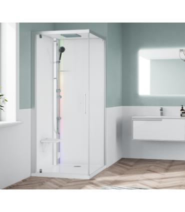 Multifunction shower enclosure with basic Novellini Glax 1 2.0 G + F SX