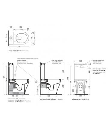 Renovation monobloc toilet Flaminia App Plus AP116RG go clean