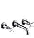 Traditional tap wall hung Washbasin Hansgrohe axor montreux