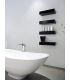 Flaminia Bathroom Shelf, In Ceramic, Brick Series, 5090 White.