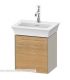 Mobile sottolavabo sospeso Duravit, serie White Tulip 4240L, con anta in Rovere Naturale
