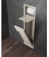 Modulo con Paper holder and toilet brush holder  in steel  INDA linea My Secret