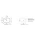 Lavabo a pavimento monolitico Ceramica Flaminia Flag FG52C