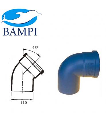 Courbe  d'ecoulement silencieux angle   45' NGB Bampi