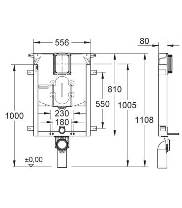 Module Wall hung toilet with cistern Grohe collection Uniset