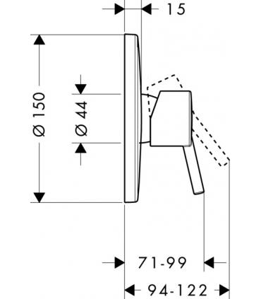 External part Shower mixer Talis S2 Hansgrohe