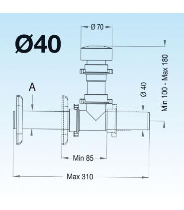 LIRA GLU-GLU STOP VALVE KITCHEN DIAM. 40