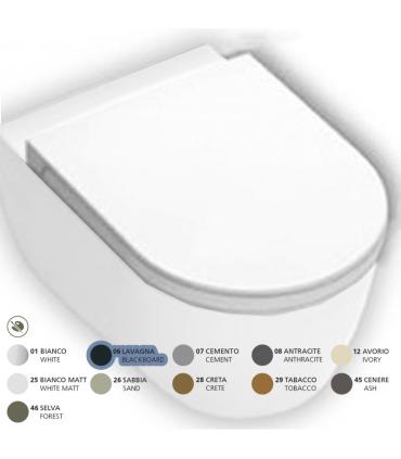 HATRIA Toilet seat made of resin soft close collection Fusion