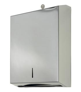 Towel dispenser, Lineabeta, collection Otel, model 53294, with key, polished stainless steel