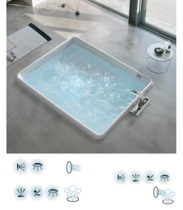 Hot tub Bolla white chrome nozzles with frame
