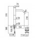 Miscelatore lavabo bacinella Nobili serie Acquerelli  scarico push