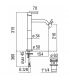 Washbasin High mixer single hole Nobili acquerelli AQ93128/2