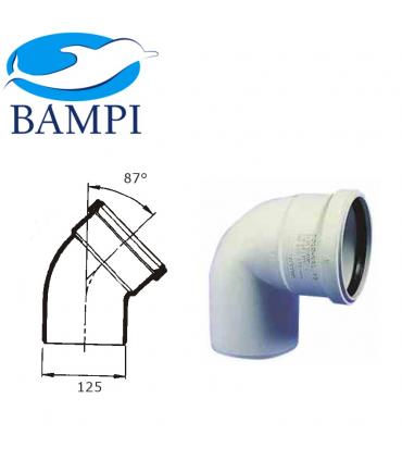 Courbe  d'ecoulement silencieux angle   87' PKG Bampi