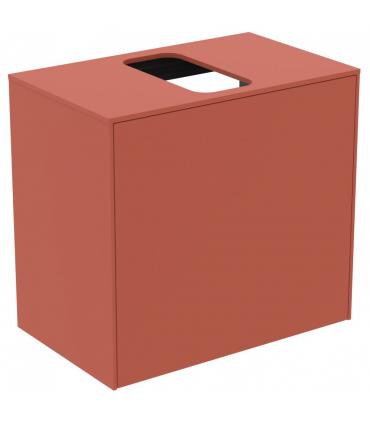 Meuble mince laqué pour lavabo Ideal Standard, série Conca