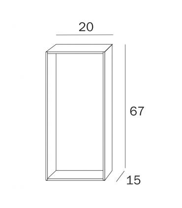 Built-in counterframe for art. A8085A and art. A8085B Inda line My Secret