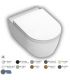 Wall-hung rimless toilet PURE RIM with hidden fixings Fusion Alchemy series