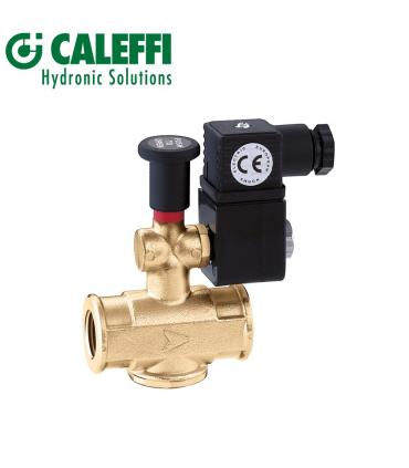 Caleffi 854025 gas solenoid valve, open, manual reset, 3/4 '', 230V