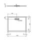 Ideal Standard Ultraflat New rectangular shower tray