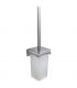 Toilet brush holder colombo, collection forever chrome satin glass