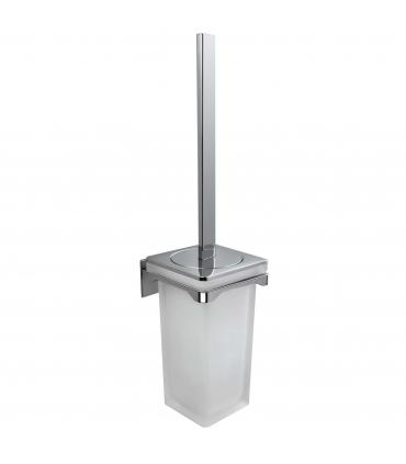 Porte-brosse colombo, collection forever chrome verre givre' naturel