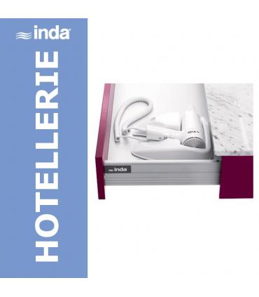 Asciugacapelli INDA Hotellerie da cassetto 200/800/1600W,bianco,A0452D