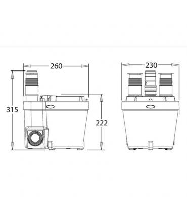 Pompa per acque chiare WaterMATIC VD110 cucina lavanderia
