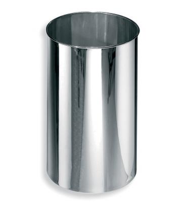 Bathroom dustbin, Lineabeta, collection Basket, model 5348, stainless steel/polish