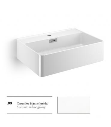 Multi-position washbasin, Lineabeta, collection Quarelo, model 53708, without drain, ceramic, white