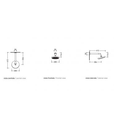 Pommeau de douche Ceramica Flaminia Série Fold FL2084