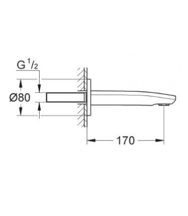 Bec distribution pour baignoire Grohe collection eurostyle cosmopolitan