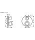 Parte esterna miscelatore termostatico serie Ecostat S Hansgrohe art75
