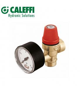 Safety valve ordinary male x female with manometer Caleffi