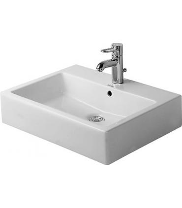 Lavabo sur pied Duravit collection Vero ceramique blanc