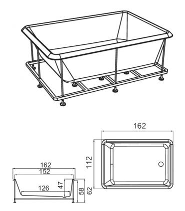 Bathtub Bolla white without Taps