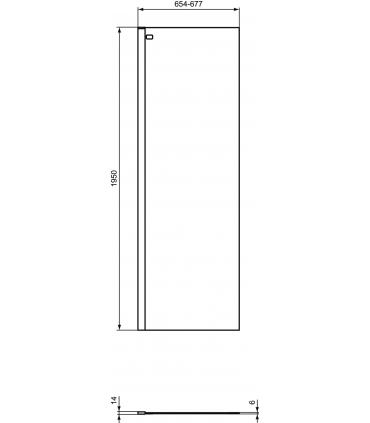 Box doccia walk in Ideal Standard Connect 2 W