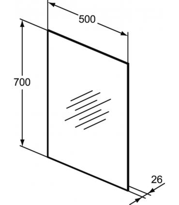 Miroir rectangulaire Ideal Standard avec LED périmétrique