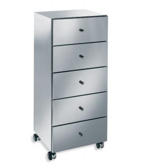 Lateral cabinet, Lineabeta, collection Runner, model 5430, with drawers, on wheels, made of steel
