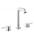 Kit de finition melangeur lavabo 3 trous bec haut, Grohe, collection Essence new