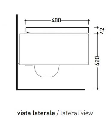 Toilet seat for toilet Nile Ceramica Flaminia NLCW03