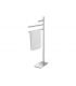 Montants equipes pour lavabo Colombo square collection chrome