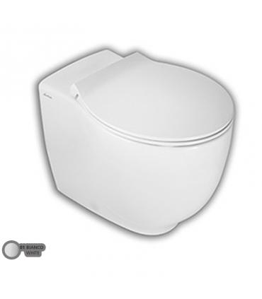 HATRIA wc rimless PURE RIM filo muro horizontal or vertical outlet hidden screws PURE FIX collection Le Fiabe
